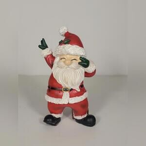 New Christmas Dabbing Santa Clause With Mistletoe Holiday Home Decor 6 Inches